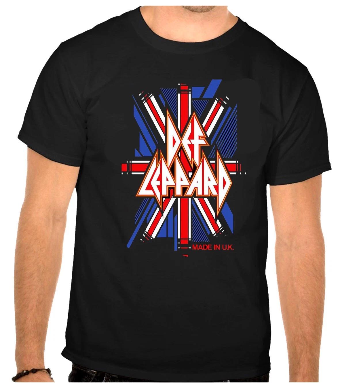 Def Leppard Rock Music Logo Black T-Shirt -1323 XXXL