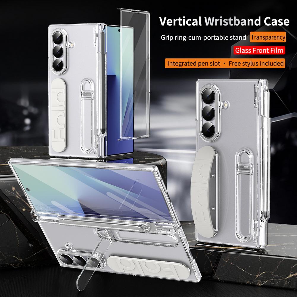 

Multifunctional Kicktand Wrist Strap Folding Case For Samsung Z Fold 7 Fold SE Special Edition Galaxy Z Fold 6 5 4 Cover Galaxy Z Fold4