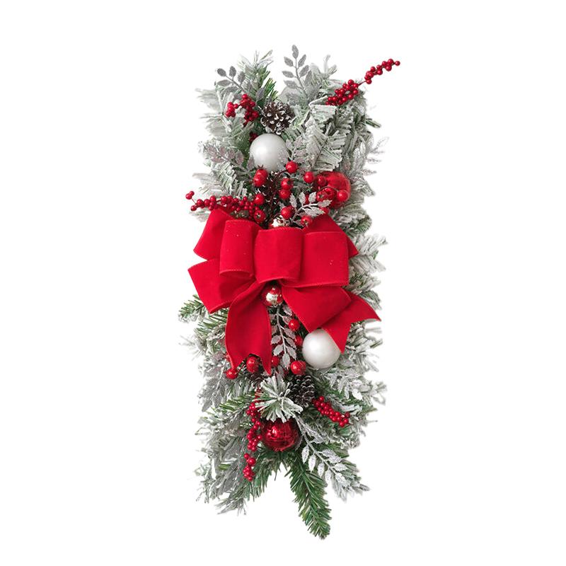Christmas Staircase Decoration Wreath Party Gift Christmas Home Furnishing With Led Decoration Prop Evening Party Dress Up Prop