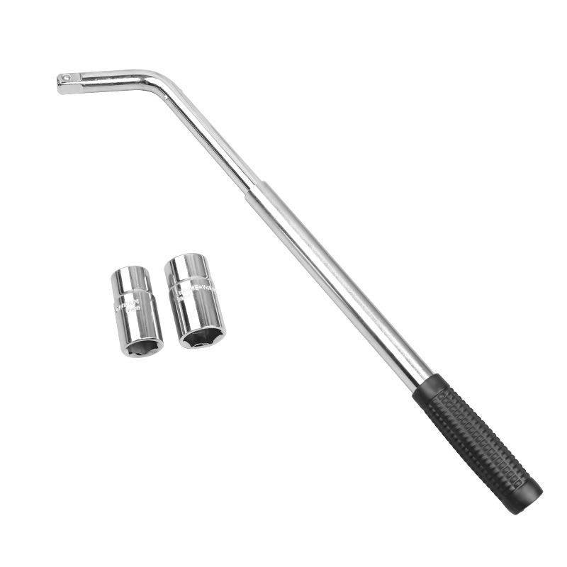 Telescopic Labor-Saving Tire Wrench with Ratchet & Socket for Easy Tire Change and Repair