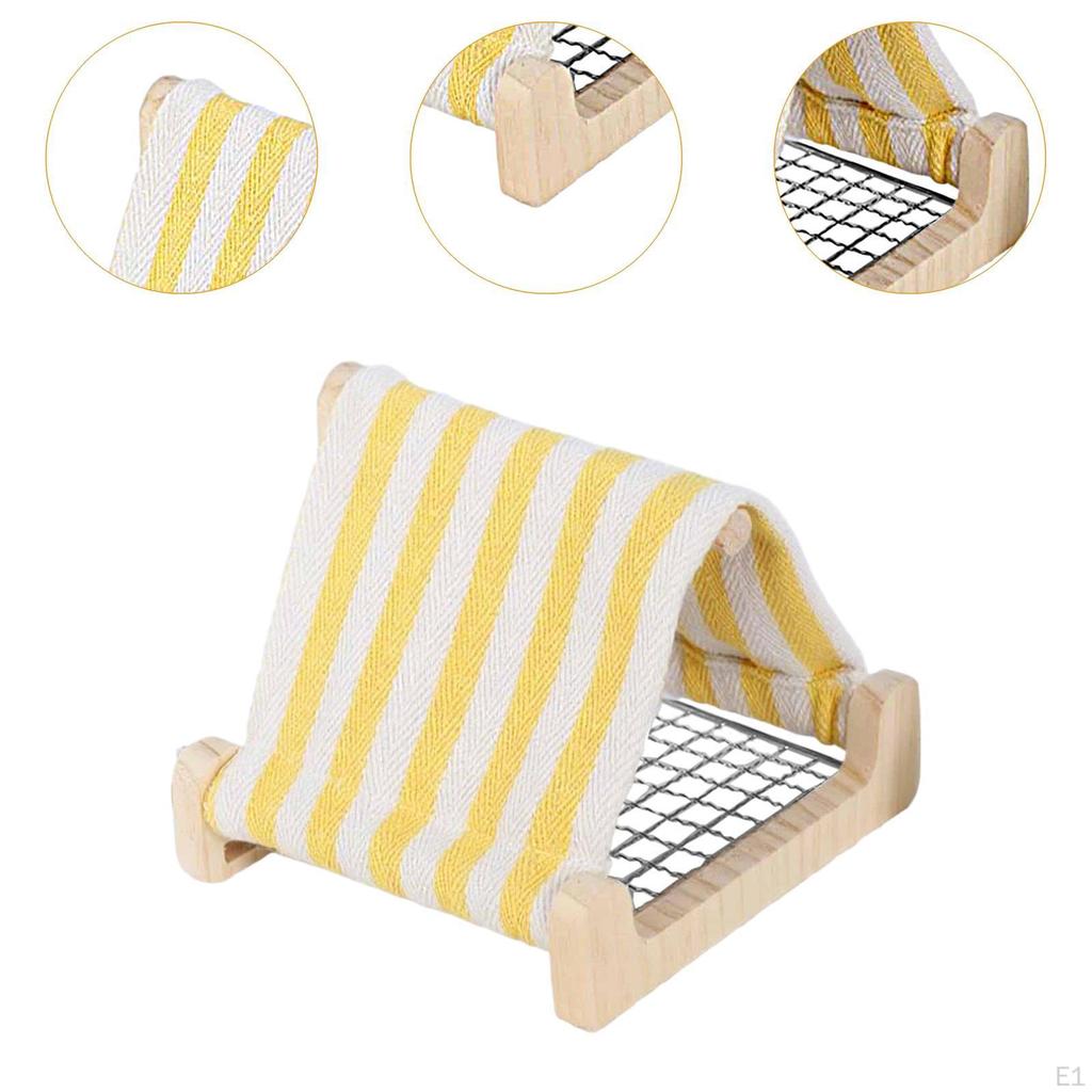 Bird Nest .7x16.5x15cm Hanging Hammock Bed Sturdy Wood Parakeet Hideaway for Pet Parrot