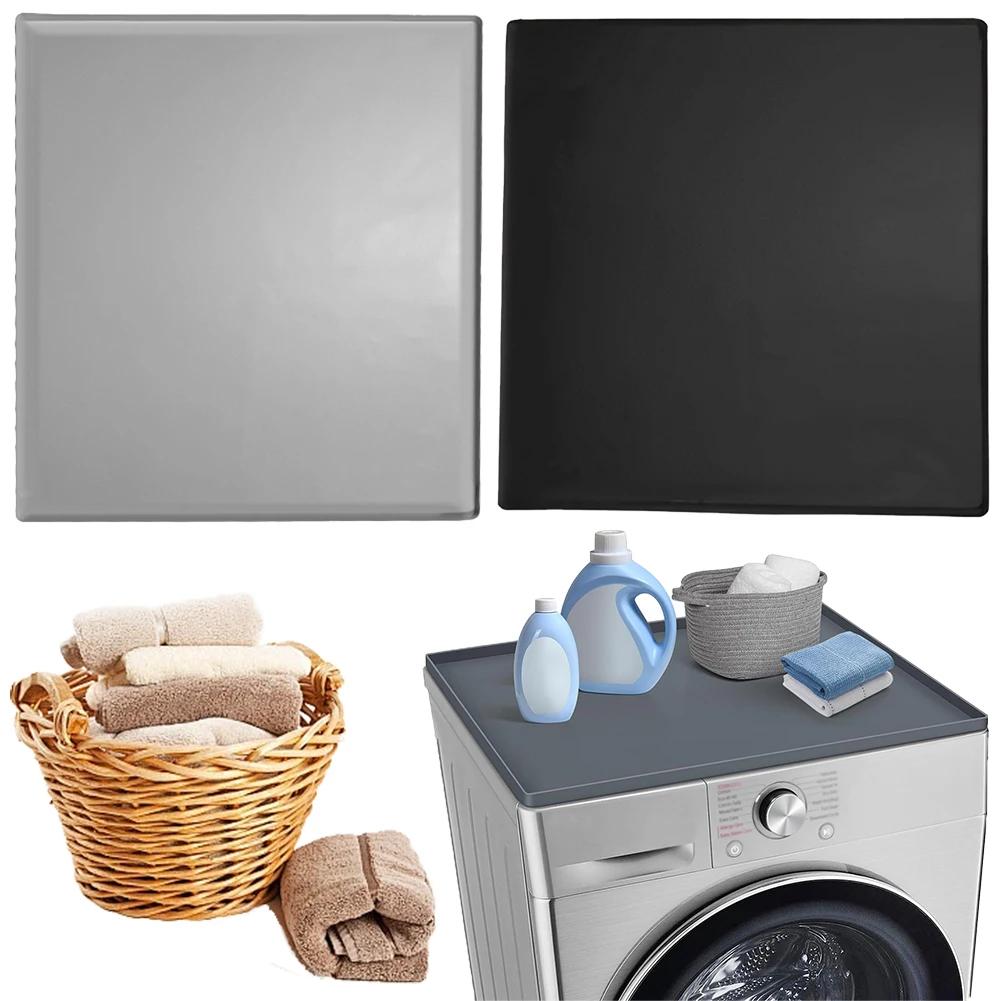 Silicone Washing Machine Top Cover Non-Slip Top Washer Or Dryer Cover Scratch Resistant Washing Machine Cover Mat Heat Resistant