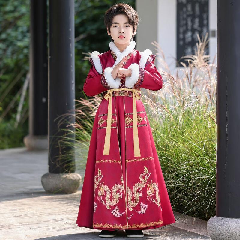 Anneyol Boys  Thickened Winter Hanfu Tang Suit 110
