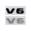 3D ABS V6 Letters Car Fender Emblem Badge Stickers Decals For Mercedes Benz W204 C280 ML SLK 320 Viano Vito V6 Accessories