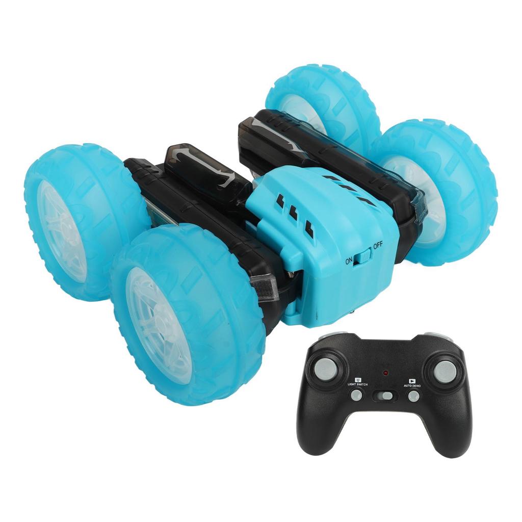 2.4G Double Sided RC Stunt Car 360 Degree Rotating Sound Light Rechargeable Remote Control Stunt Car