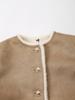 European and American Retro High Street Gold Button Double-Sided Cotton Jacket