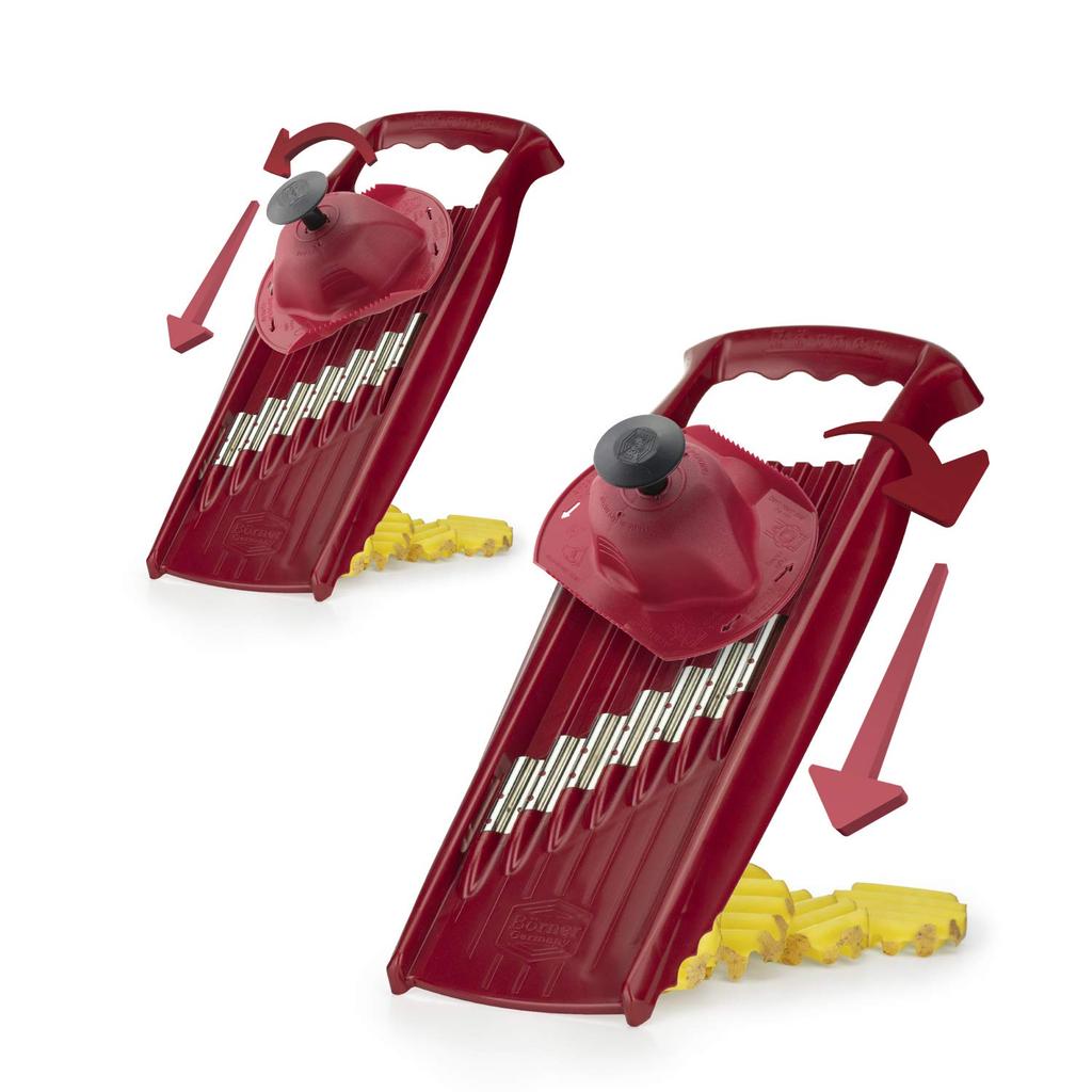 Borner PL Waffle Slicer XXL Directly Sold by the Official German (Red) - Manufacturer!