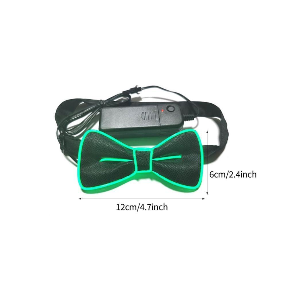 Glow In The Dark LED Bow Tie Luminous Flashing Necktie Wedding Christmas Birthday Party Decor Home Decoration Halloween Cosplay