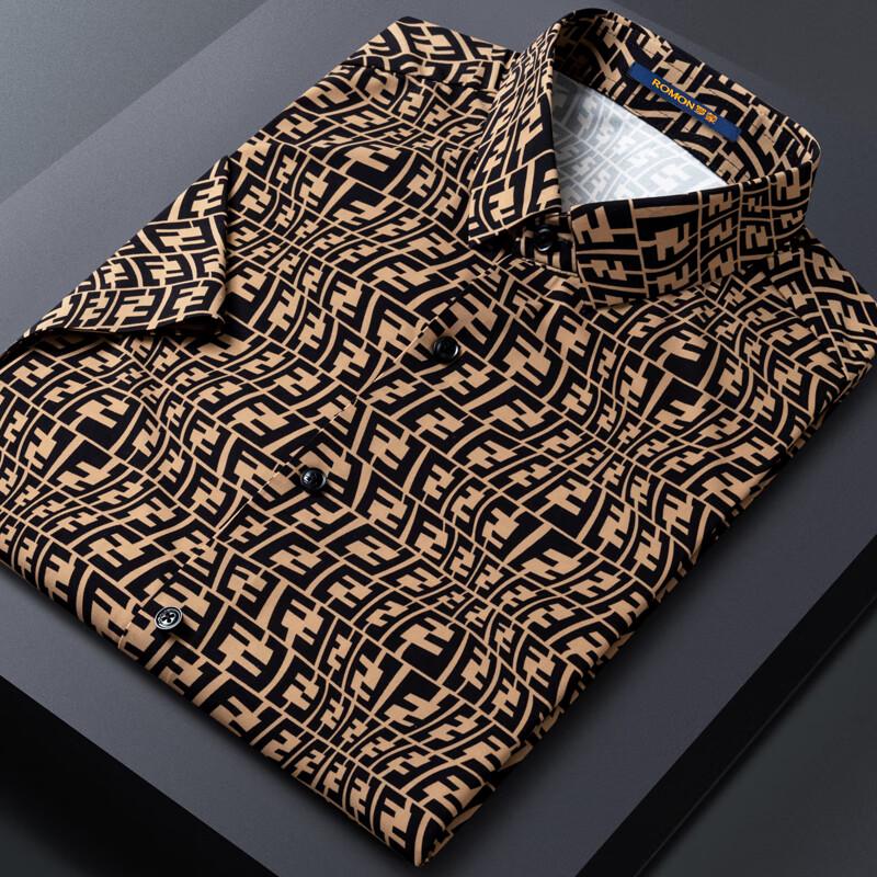 

Мужская рубашка-поло Romon с коротким рукавом в стиле business casual 52