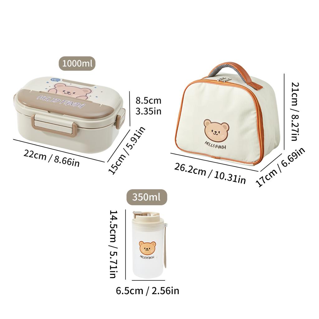 2-Compartment 304 Stainless Steel Lunch Box With Tableware Portable Food Container Microwave Divided Bento Box With Lid
