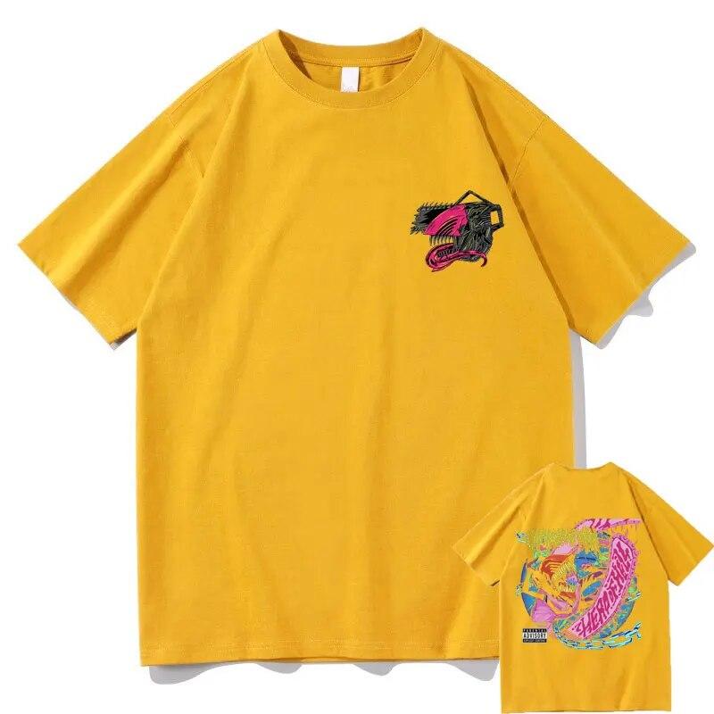 

Японское аниме бензопила унисекс Denji Pochita футболка с принтом унисекс женские хип-хоп футболки Unisexga унисекс модная повседневная футболка большого размера 4XL