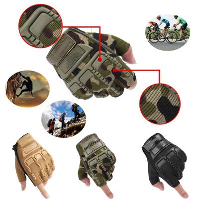 Guanti da Uomo Militari da Esercito da Combattimento Outdoor per Bicicletta Airsoft Mezze Dita