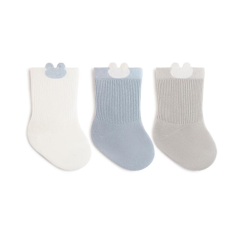 3Pairs/lot Spring Newborn Baby Socks For Girls Boys Cotton Soft Infant Toddler Sock Sweet Cute Cartoon Children's Socks 0-5Years