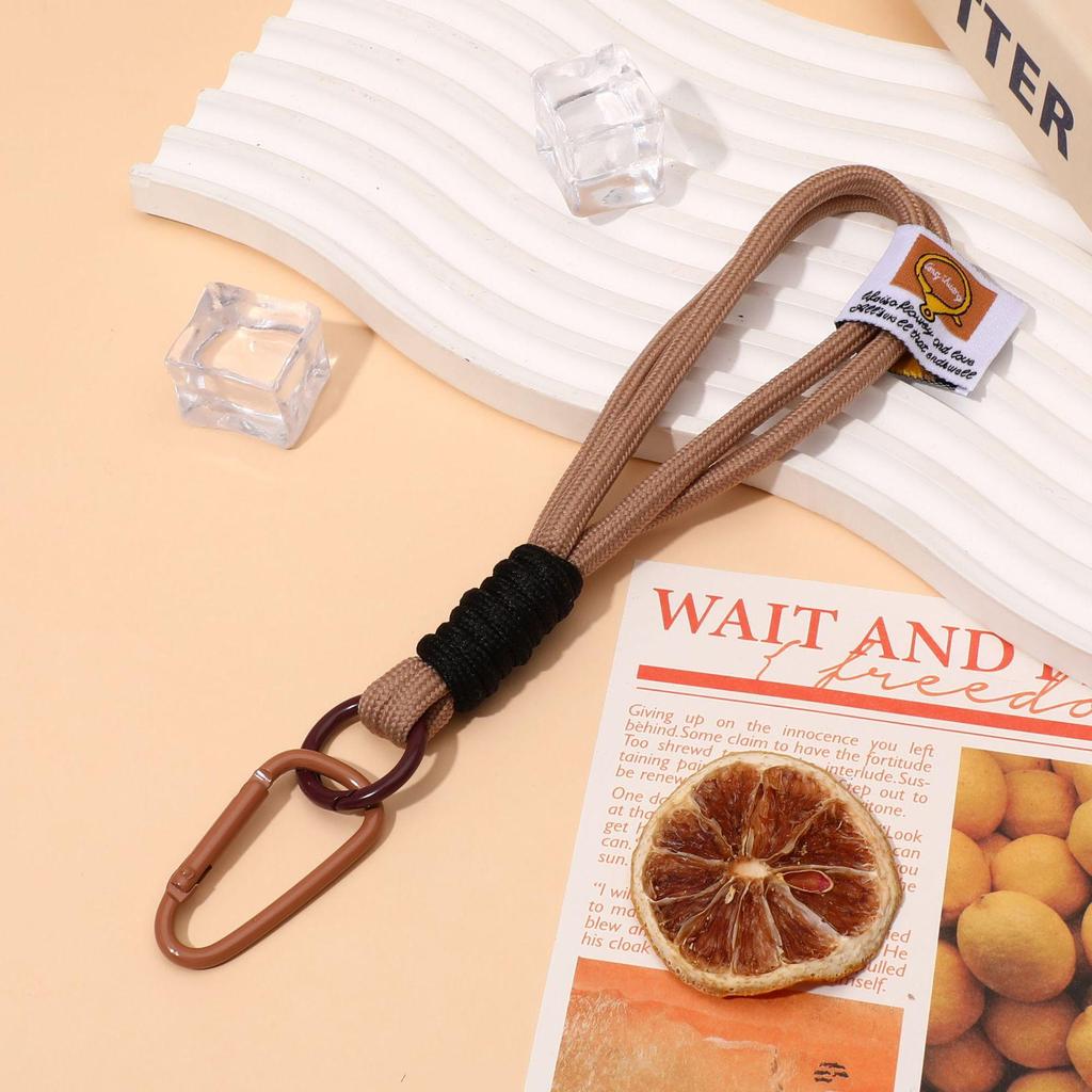 Wrist Style Colorblock Keychain Lanyard: Anti-Lost Short Backpack or Phone Pendant for Men & Women