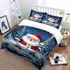 Santa Claus Winter Wonderland Bedding Duvet Cover Set Duvet Cover Pillowcases  (1*Duvet Cover 2*Pillowcases, without duvet insert)