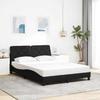 VidaXL Bed Frames Without Mattress Black 140x200 Cm Fabric 3310603