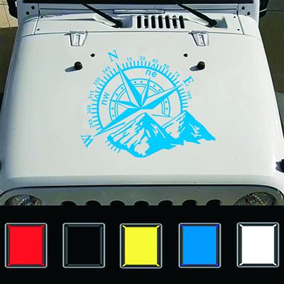 Fashion Car Compass Rose Navigate Offroad Vinyl Sticker Decal Car Auto Decoration