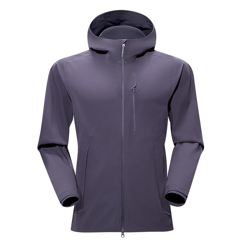 

Unisex Spring/Autumn Windproof Waterproof Softshell Hooded Mountaineering Jacket L