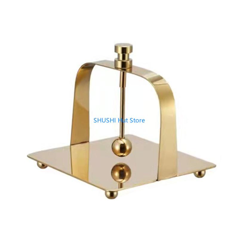 Stainless Steel Napkin Holder Freestanding Paper Napkin Tissue Dispenser for Home Ktchen Countertop Dining Table Napkin D57B