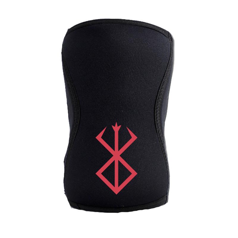 Custom Logo Thick Knee Support Brace Breathable Waterproof Compression Support for Weightlifting-Nylon & Cotton Sportswear S