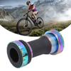 Bike Bottom Bracket, CNC Turning Aluminum Alloy Waterproof Sealed Bearing, for Mountain Road Fixed Gear Folding Bike 68 73mm