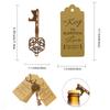 Vintage Key Bottle Opener with Tag Card Bag Wedding Party Favors Souvenirs Bridesmaid Gift Wedding Details For Guests