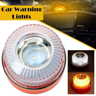 Car Warning Lights For Trucks LED Magnetic Double-Mode With Battery Bright Strobe Light For Trailer Tow Service Work Accessories