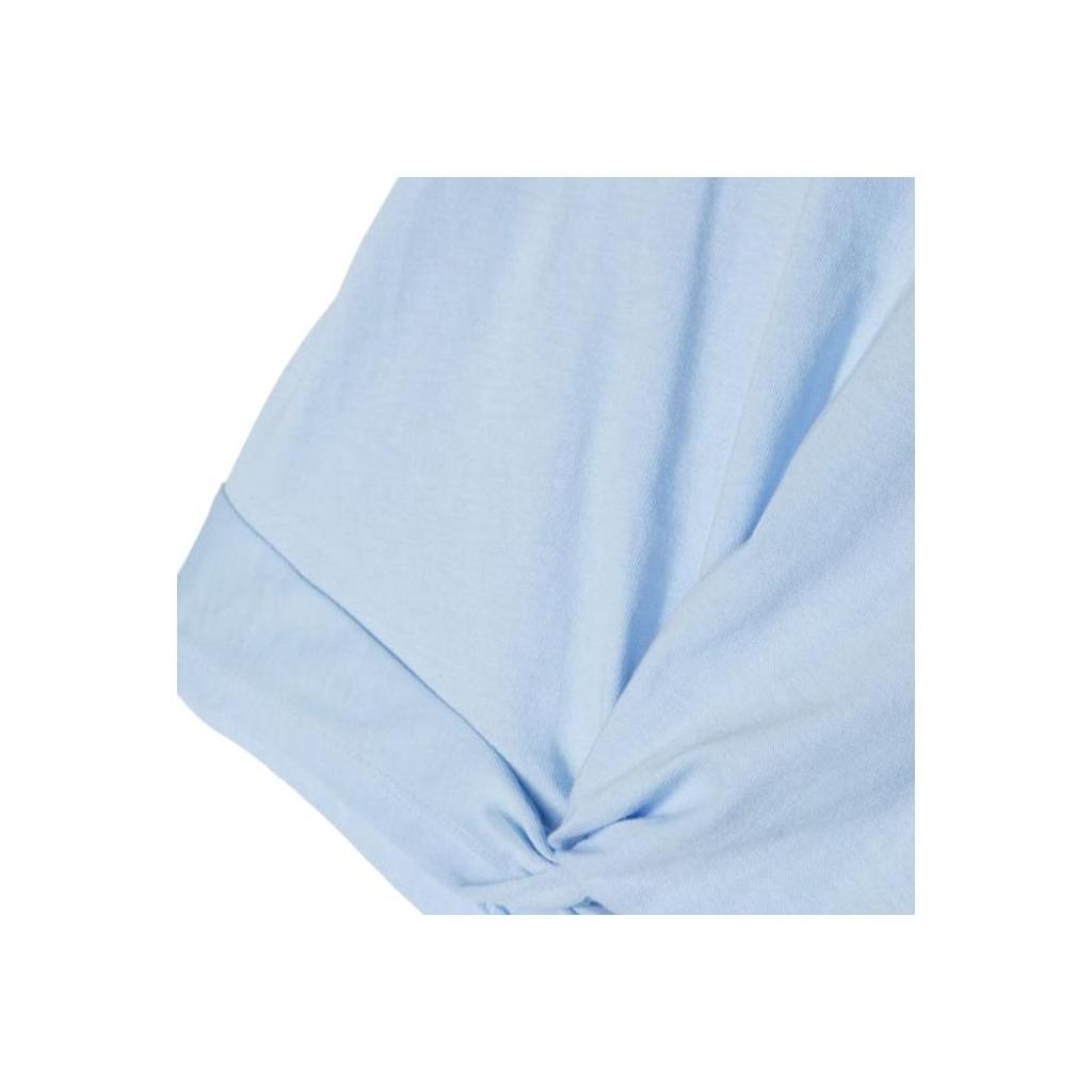 Polo Ralph Lauren T-Shirt Ss24 Logo Print Round Neck Knotted Casual Short Sleeve Kids tops Light-Blue 312935093-002