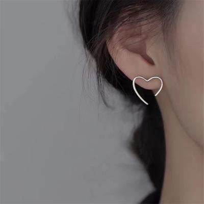 Love Stud Earrings, Women's Cold Wind Exquisite Personalized Earrings, Niche Design Light Luxury High-end Earrings