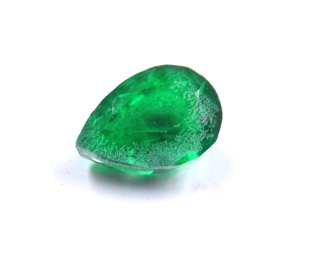9.20 Carat Valentine's Day Pear Shape Green Emerald Colombia Certified Gemstone SN146