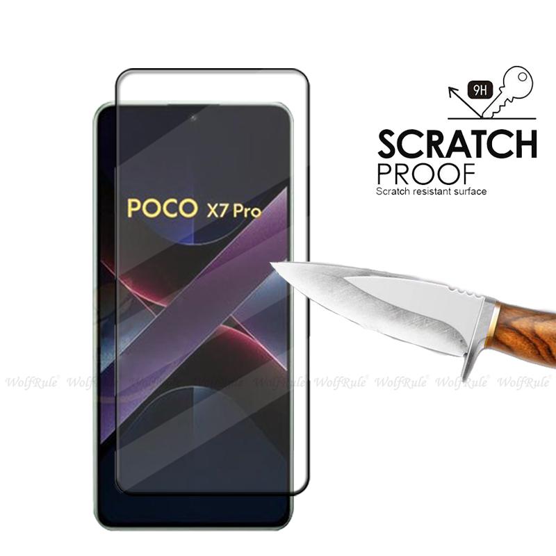 6-in-1 For Xiaomi Poco X7 Pro Glass For Poco X7 Pro Tempered Glass Protective Full Screen Protector For Poco X7 Pro Lens Glass