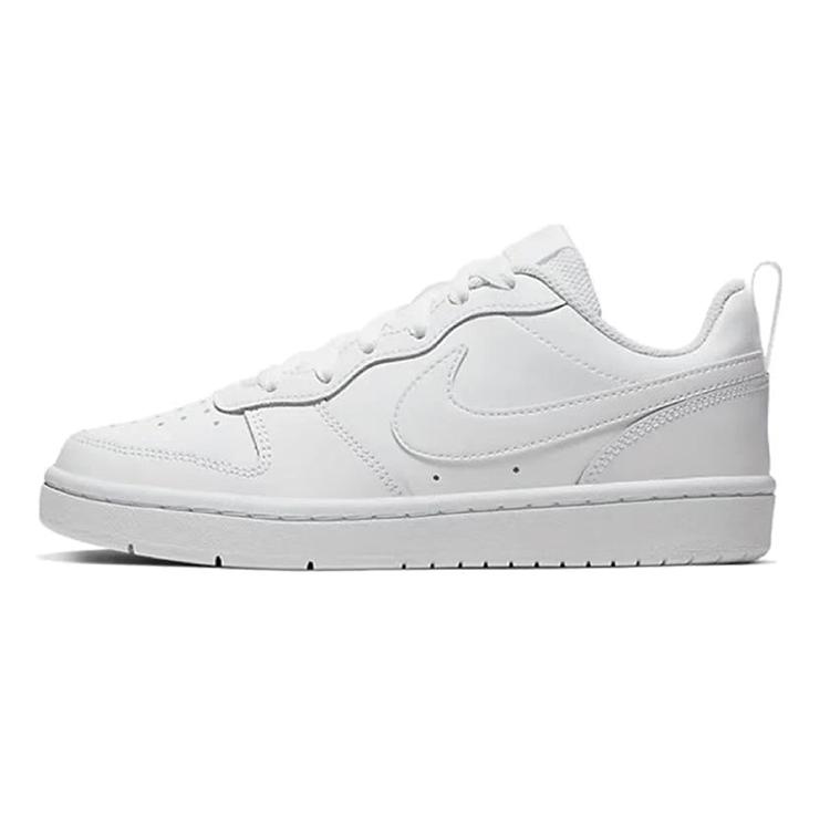 Nike Court Borough Low 2 Low Top Skateboard Shoes GS White Pink BQ5448-100(Team30-)
