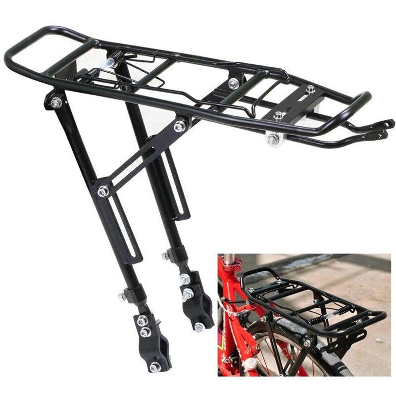 1PC Alloy Rear Bicycle  Rack Carrier Bag Luggage Cycle Mountain Bike Black