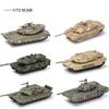 Non-Toxic 1/72 Modern Us Army Tank M1A2 Leopard 2A7 Main Battle Tank Military Model Ah-64 Copter Airplane Model Puzzle Assembly Model Toys