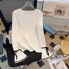 2025 Women's Lace-Up Bell Sleeve Knit Top: Age-Reducing Slim Fit for Autumn/Winter