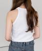 Emptio Ärmlös Tanktopp Gym Längre Perfekt för Basic Bomull Damtopp, Utan Kupor, Figursydd, Loungewear, Underkläder, Träning, Längd, Sval,