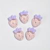 30 pieces per pack 0.91 inch cute strawberry resin phone case decorative patch DIY hair accessories hair accessories hair clip m