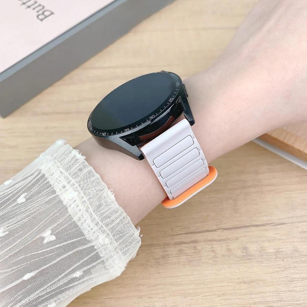 18mm 20mm 22 Mm Magnetic Coil For Samsung Galaxy Watch 7 6 5 4 5Pro 6 4 Classic Silicone Loop For Huawei Watch GT5 5Pro 46mm