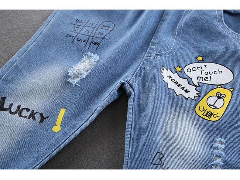 Trendy Boys' Denim Pants for Spring & Autumn