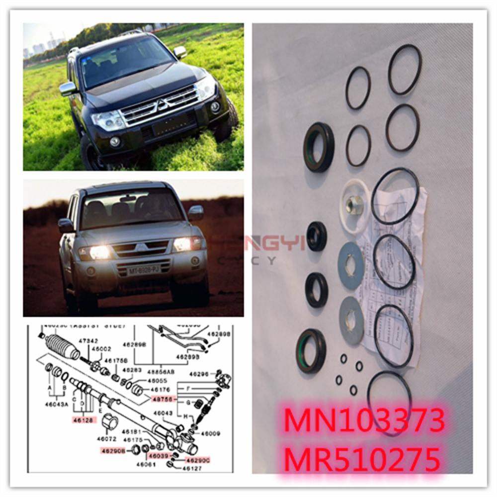 Power Steering Gear Rack Box Repair Seal Kit For Pajero Montero Shogun V63W V73W V77W V93W V97W V98W MR510275 MN103373