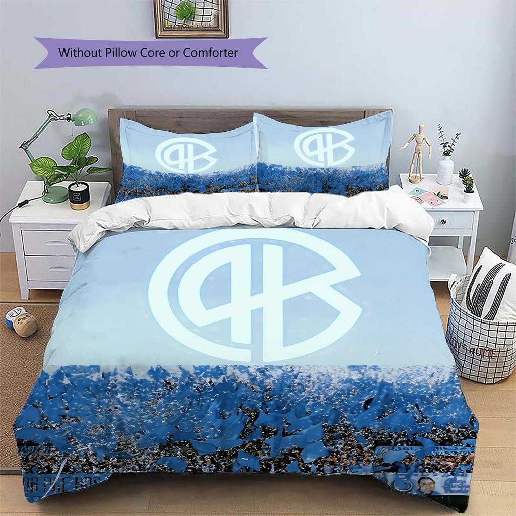 Belgrano Athletic Club Pattern Bedding Home Decoration Birthday Gift (1 * duvet cover + 2 * pillowcase, without core)