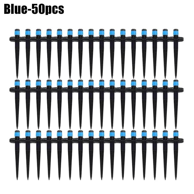 5/50PCS Spiked Dripper Sprinkler 8 Hole Drop Emitter All Round Scattering Sprinkler Garden Flower Watering Irrigation Supplies