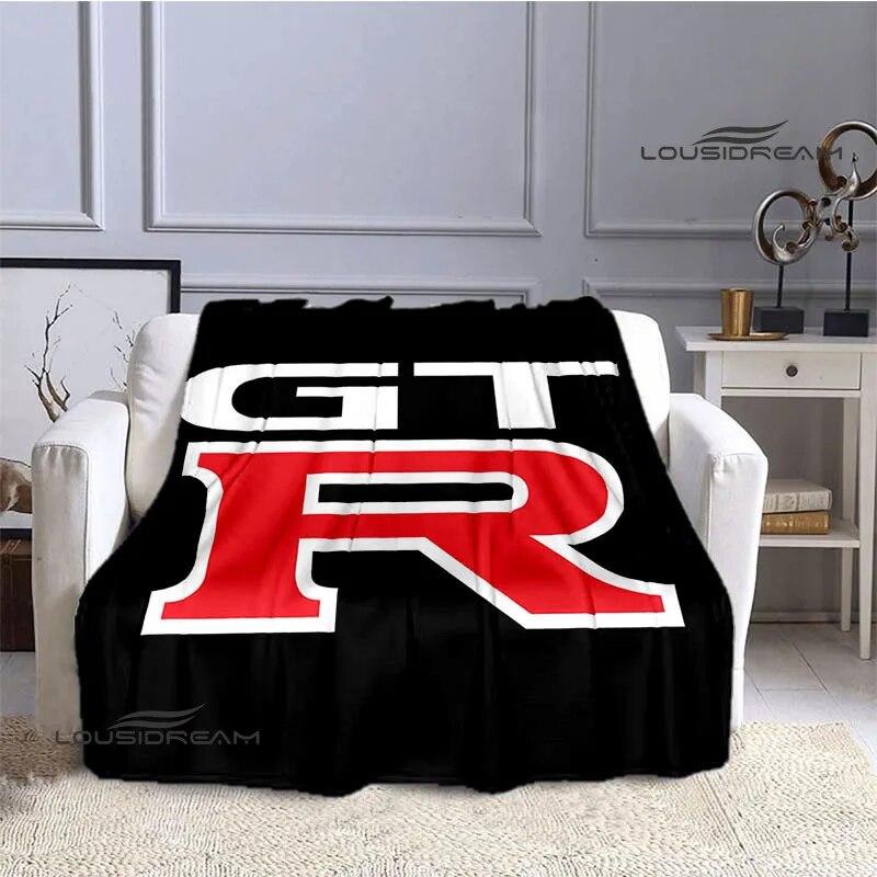 GTR Racing Retro Printed Blankets Warm Blanket Soft and Comfortable Home Travel Bed Blanket Picnic Blanket Birthday Gift