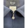 Rene 5013020 Navy Collared Double Zip Jacket Jacket 38 NavyUsed