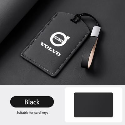 Leather Car Smart NFC Card Key Case Cover Key Bag Shell Holder For EM90 EX30 2024 Polestar Auto Key Protection Accessories