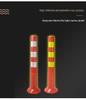 Barriera stradale in TPU riflettente: Separatore di corsia autostradale anti-collisione rosso e giallo.
