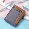 Card Holder Zipper Mens Wallet Pu Leather Wallet Vintage Zipper Coin Purse For Travel Work Shopping
