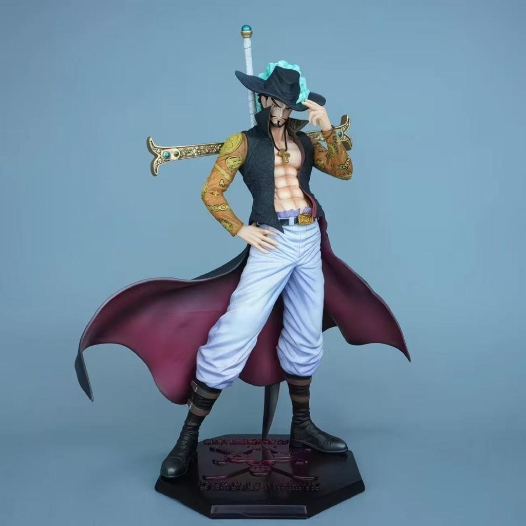 Anime One Piece Dracule Mihawk Figure Action Figures 30cm/11.81inch Pvc Statue Desktop Ornament Collectible Model Toys Gifts