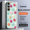 Cute Macaron Cute Lovely Design Phone Case For Samsung Galaxy S26 S25 S24 S23 S22 S21 Plus Ultra Note20 Soft Black