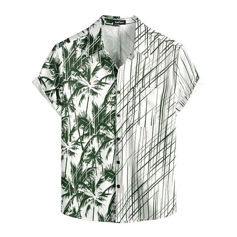 Summer Men's Vocation Lapel Camisa 3d Printed Casual Breathable Hawaiian Shirts Fashion Men Women Tops Beach Short Sleeve Blouse